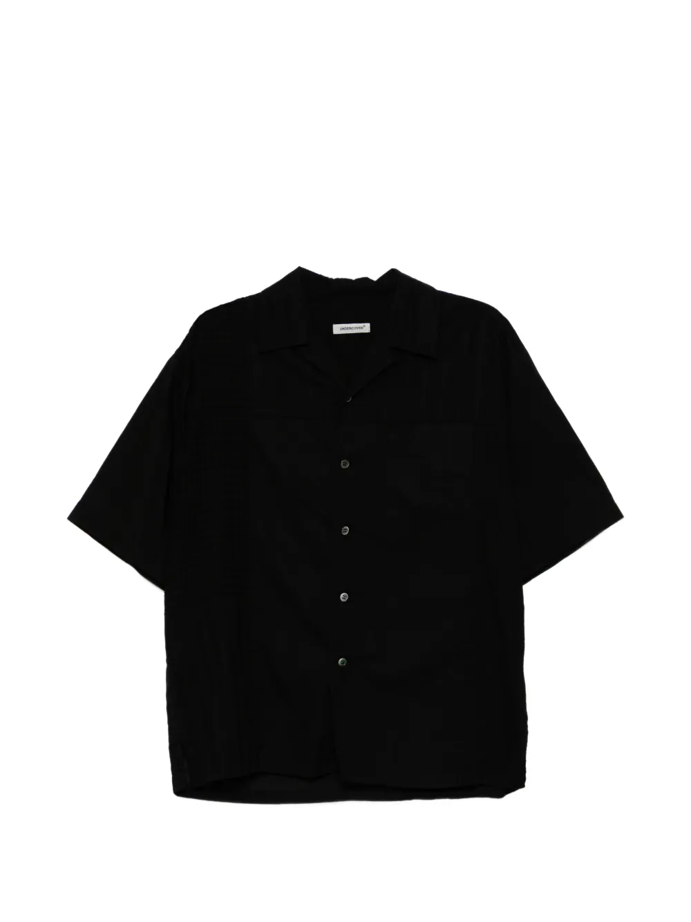 Undercover patchwork short-sleeve shirt - Black