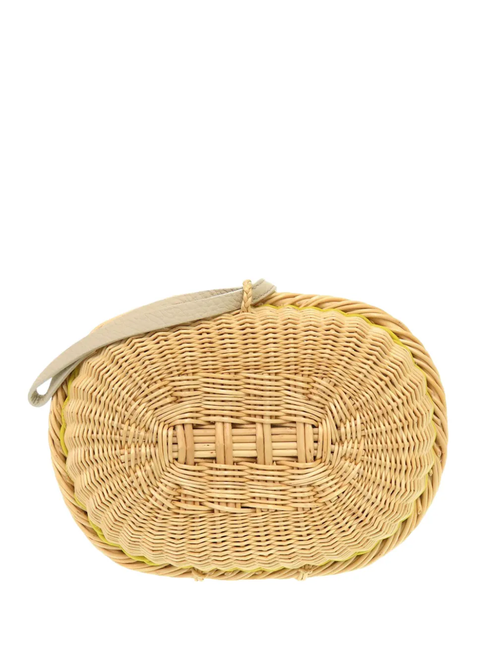 Hermès Pre-Owned 2019 Wicker Osier and Clemence Picnic clutch bag - Nude