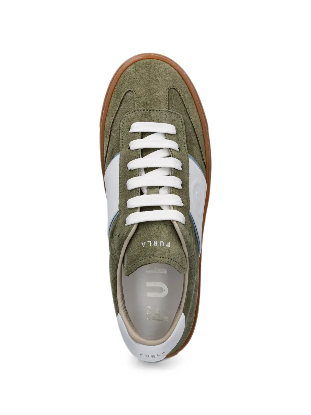 Furla Enjoy suede sneakers Groen
