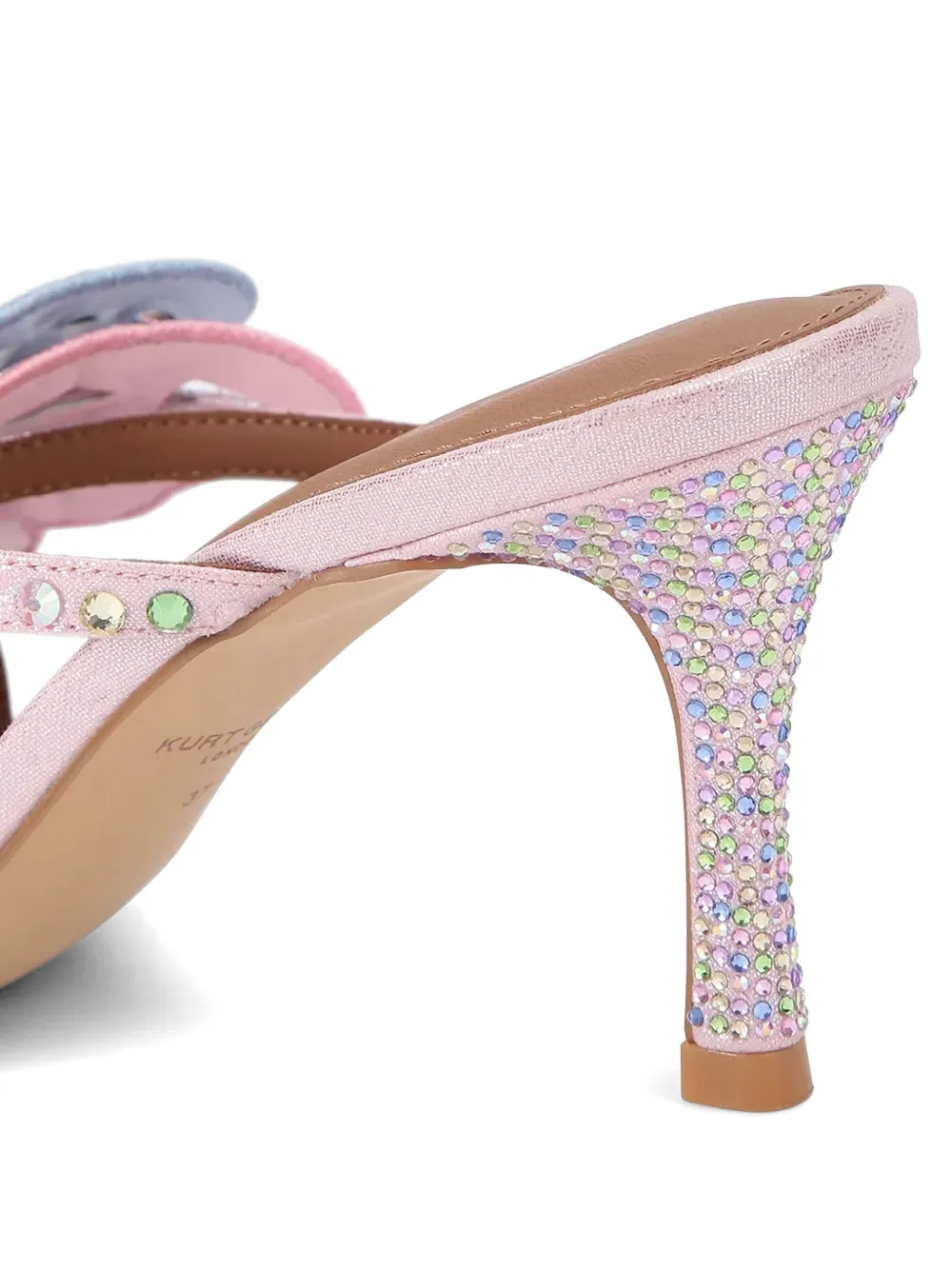 Kurt Geiger London Sandalen verfraaid met kristallen en vlinderapplicatie Roze