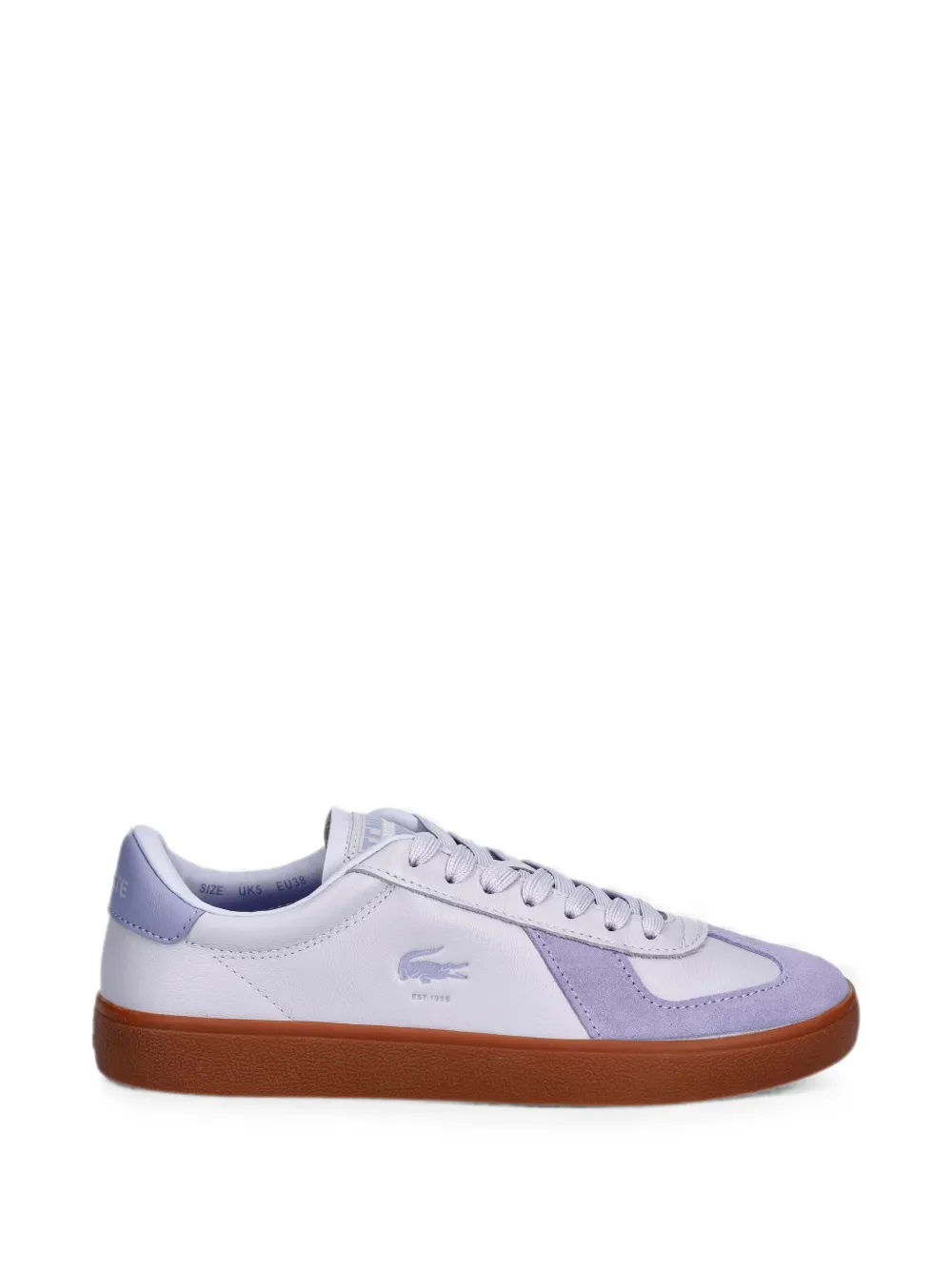 Lacoste Baseshot Pro logo-patch panelled sneakers - Violett