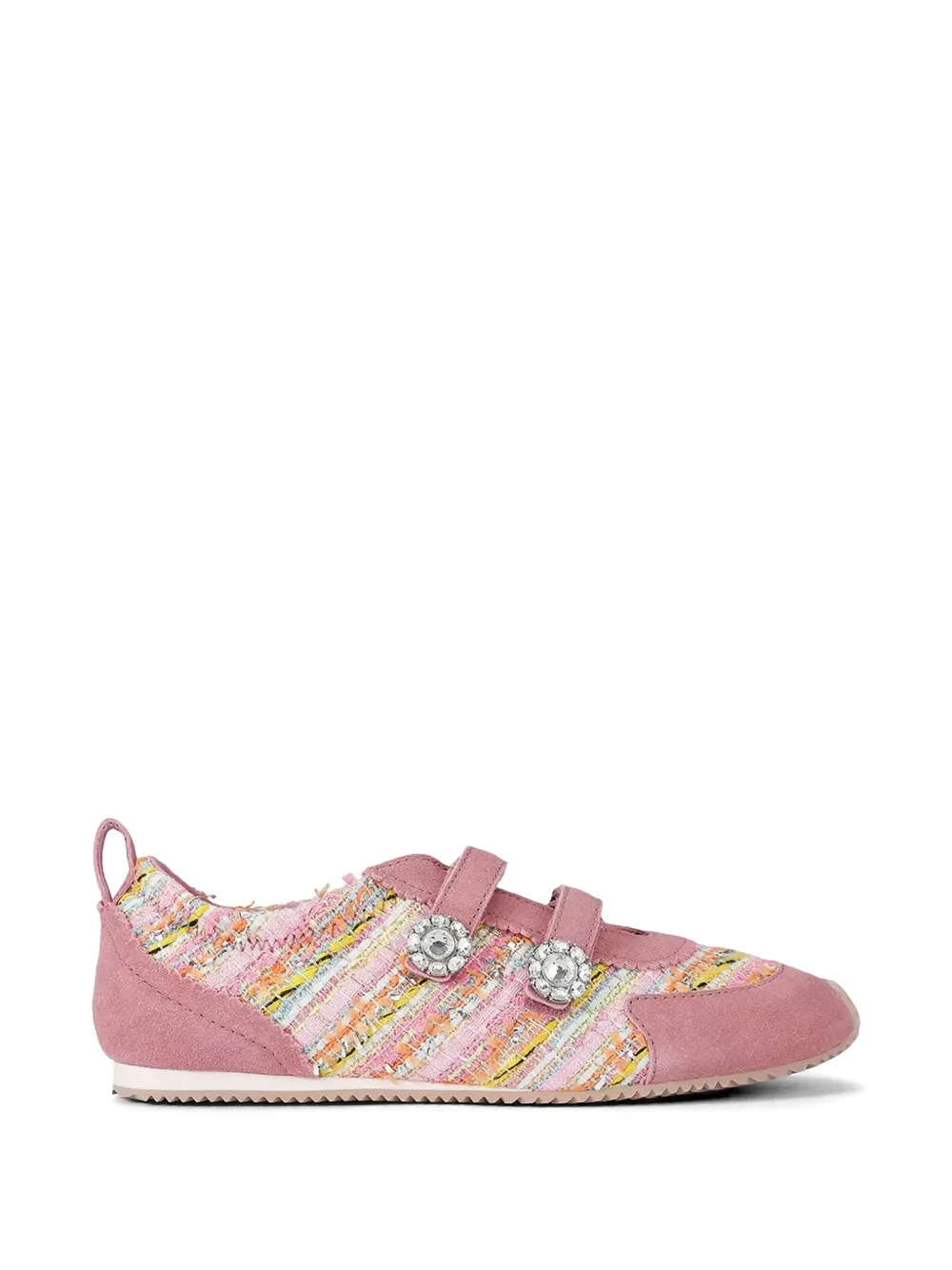 Kurt Geiger London Islington Mary Jane crystal-embellished sneakers - Rosa