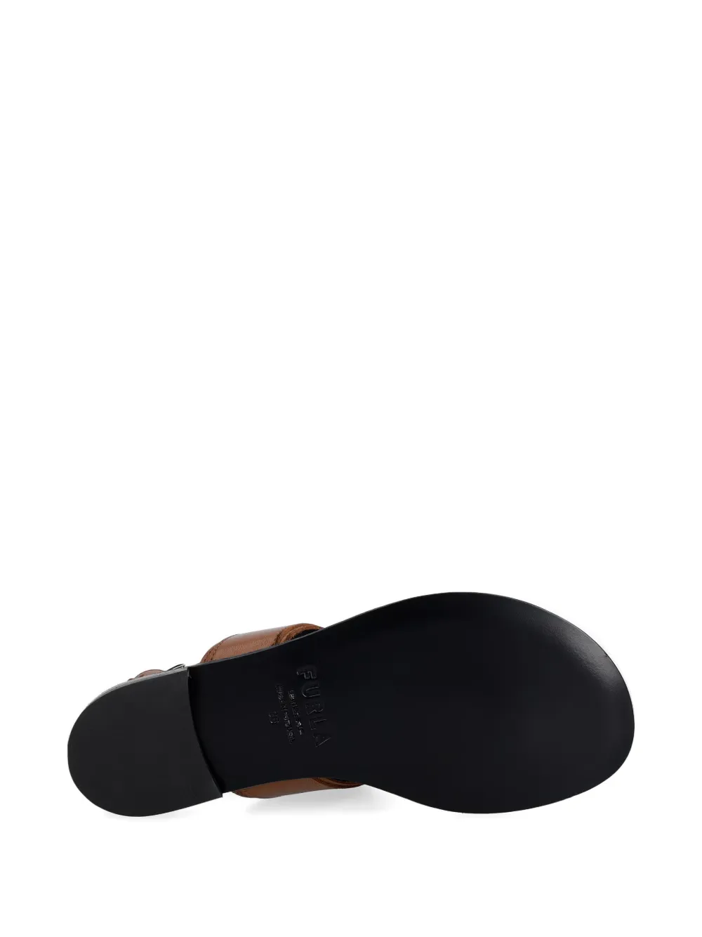 Furla logo-plaque buckled sandals Bruin