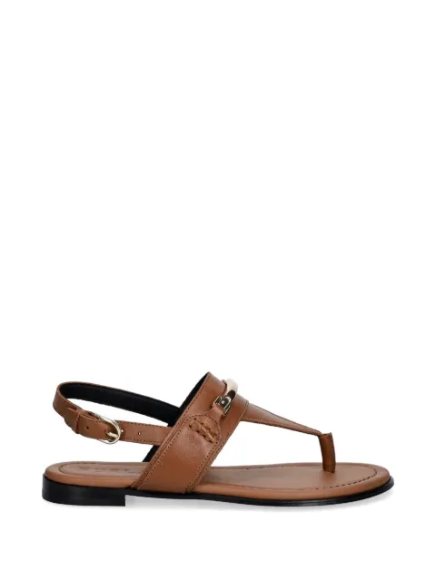 Furla logo-plaque buckled sandals