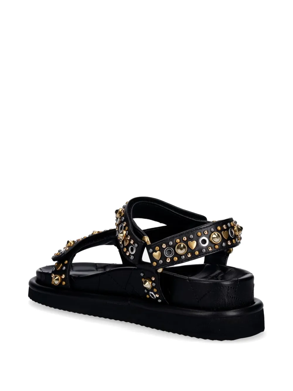 Kurt Geiger London Orson quilted stud-embellished sandals Zwart