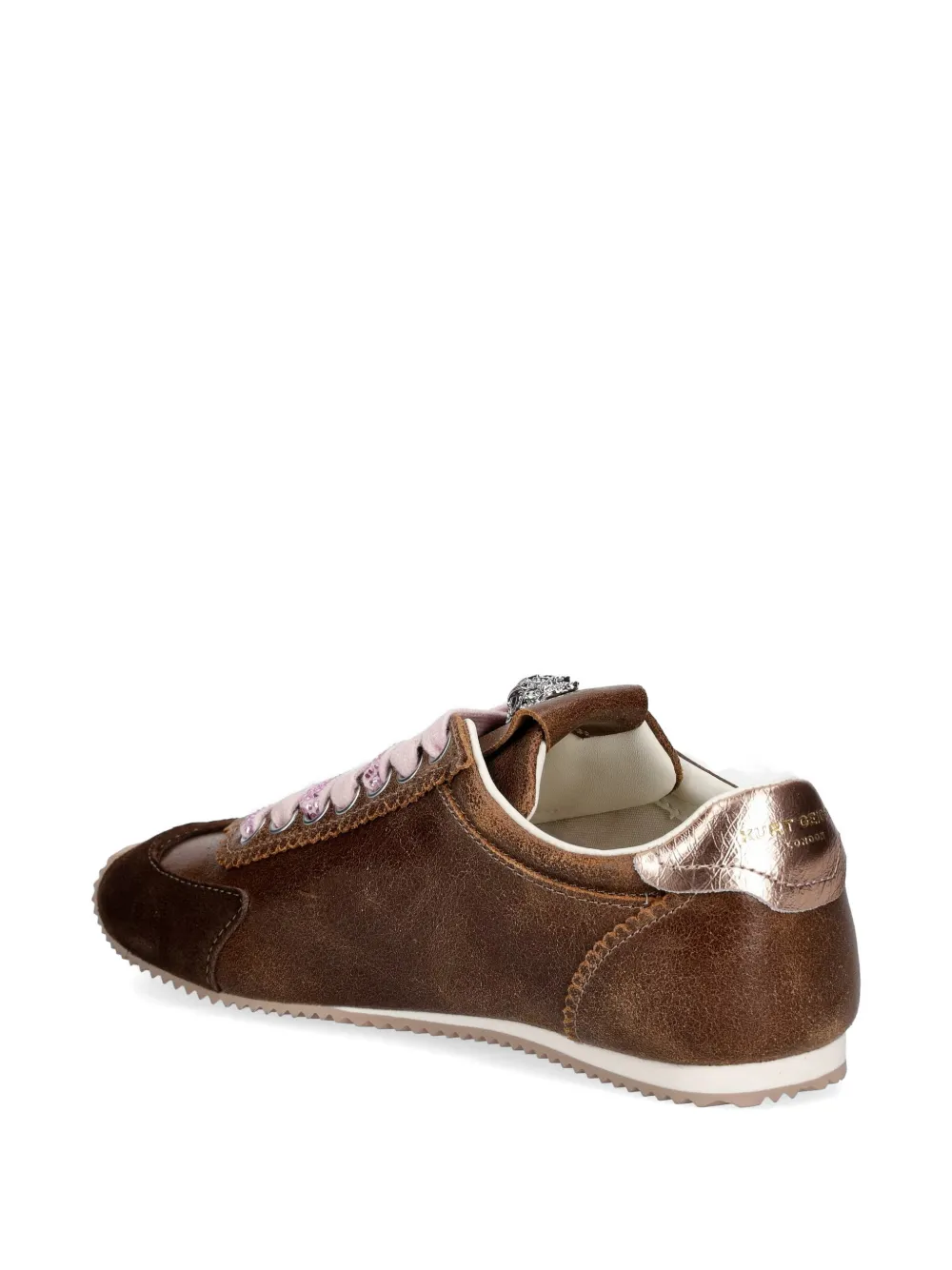 Kurt Geiger London crystal-embellished Eagle-head sneakers Bruin