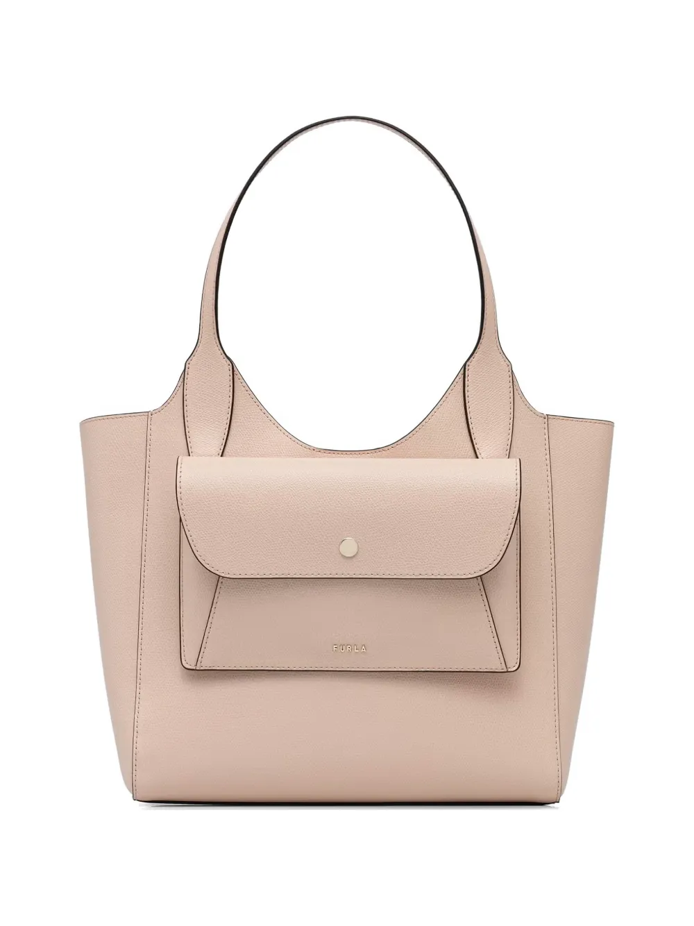 Furla S Lea grainy leather tote bag - Pink