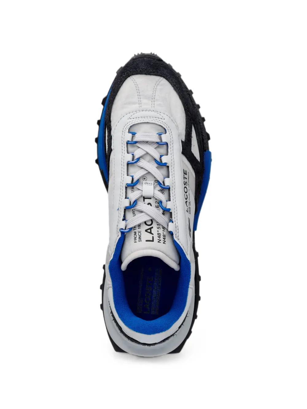 Lacoste Elite Active suede-panelled logo-print sneakers Grijs
