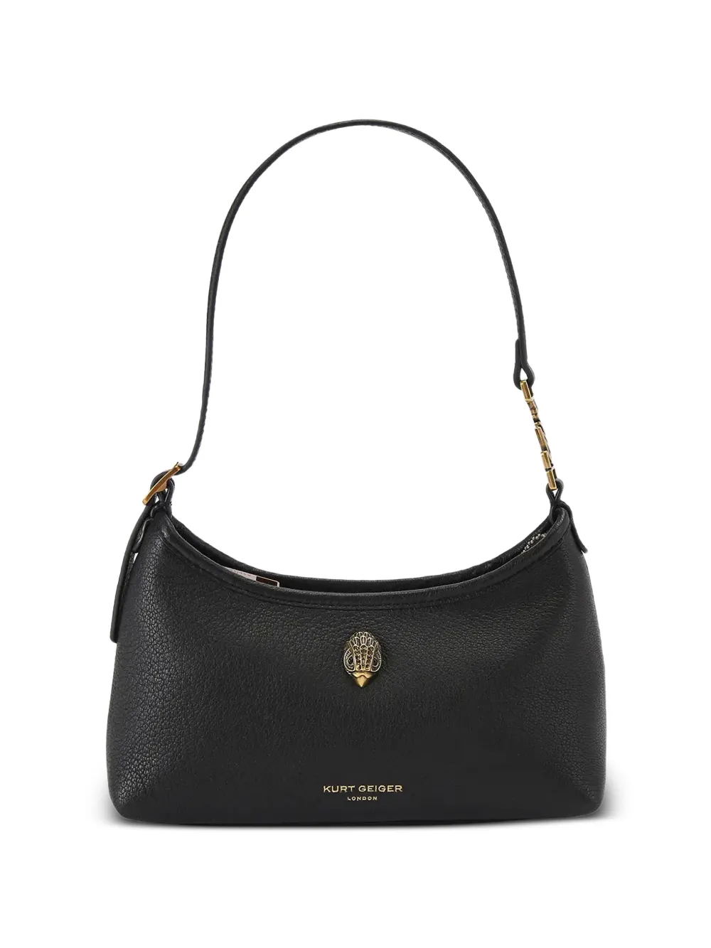 Kurt Geiger London Eagle-plaque pebbled tote bag - Nero