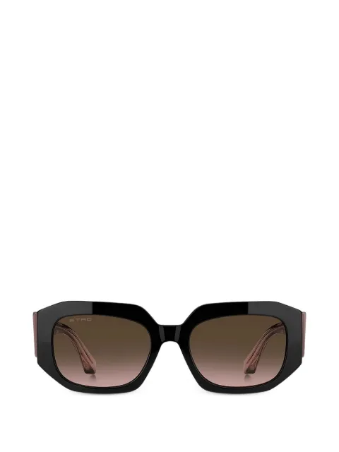 ETRO geometric-frame glitter-detail sunglasses