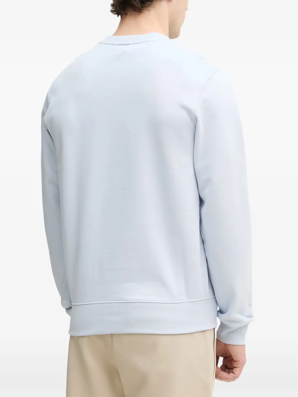 Lacoste Trui met logo-patch en reliëf Blauw