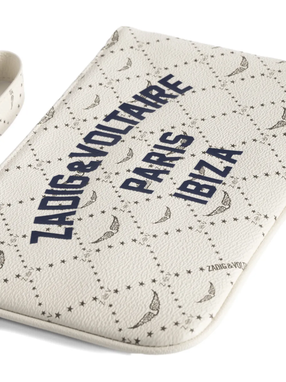 Zadig&Voltaire Clutch met logoprint Beige