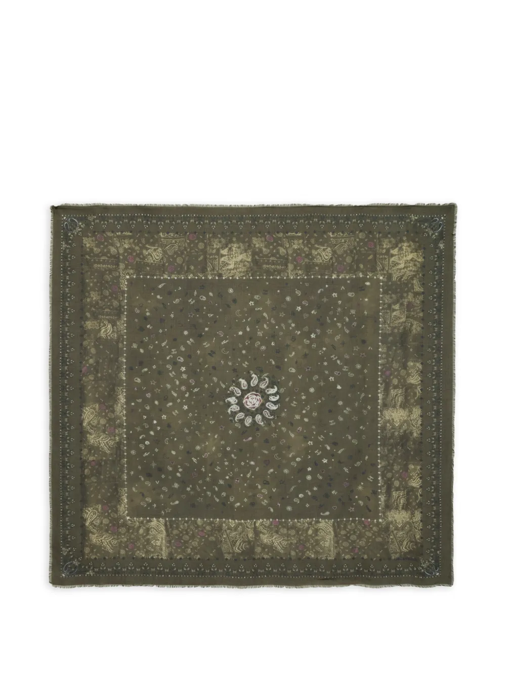 Zadig&Voltaire Kerry bandana-print scarf - Verde