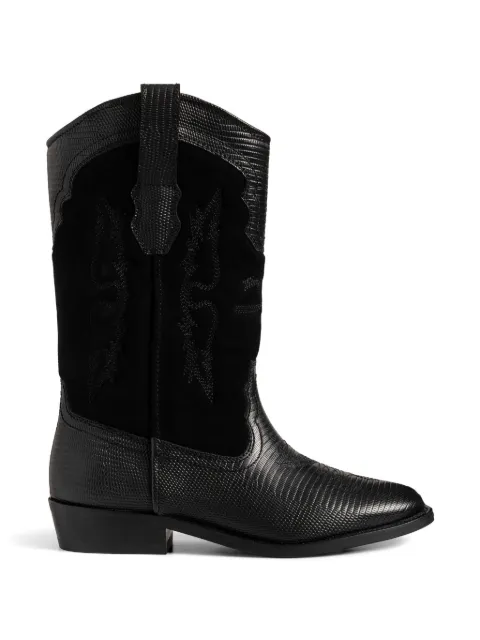 Zadig&Voltaire cowboy-støvler med spids tå