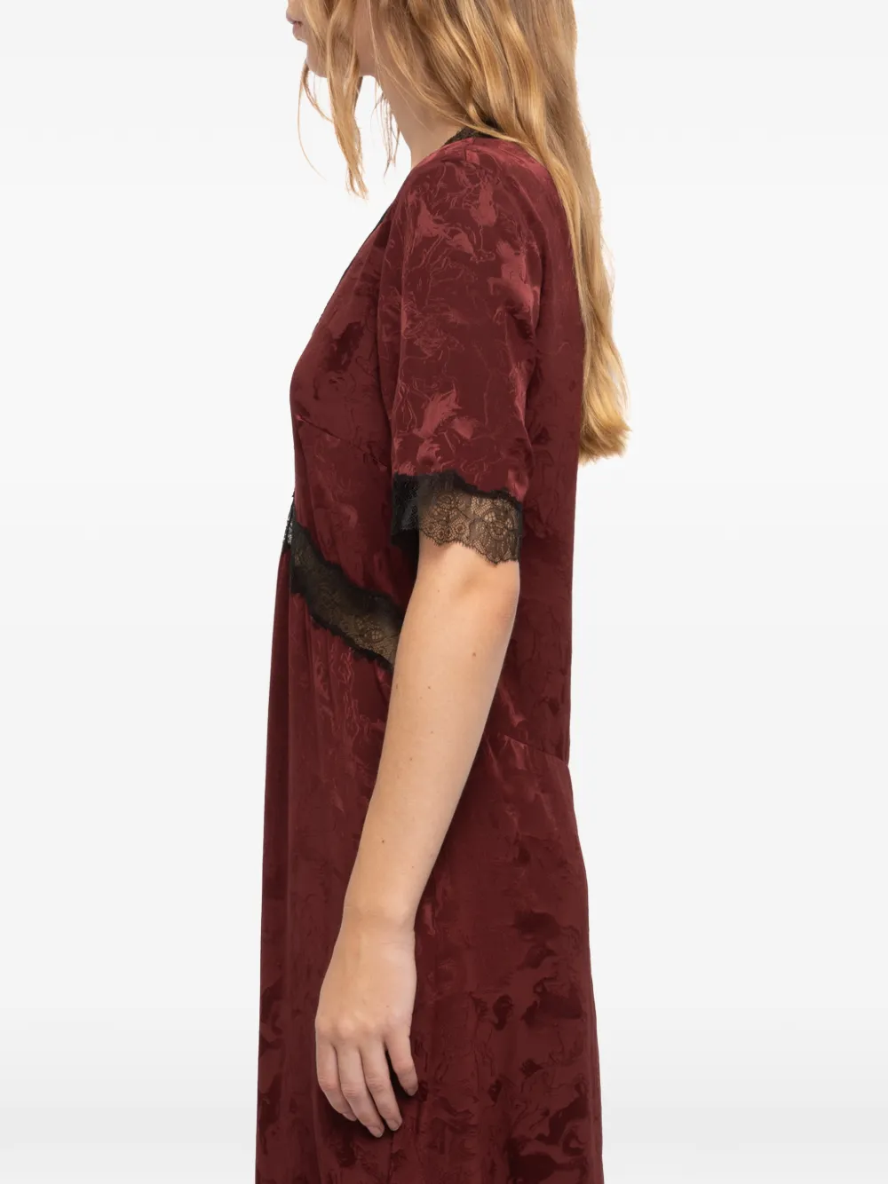 Zadig&Voltaire Redoxal jurk met paard-jacquard Rood