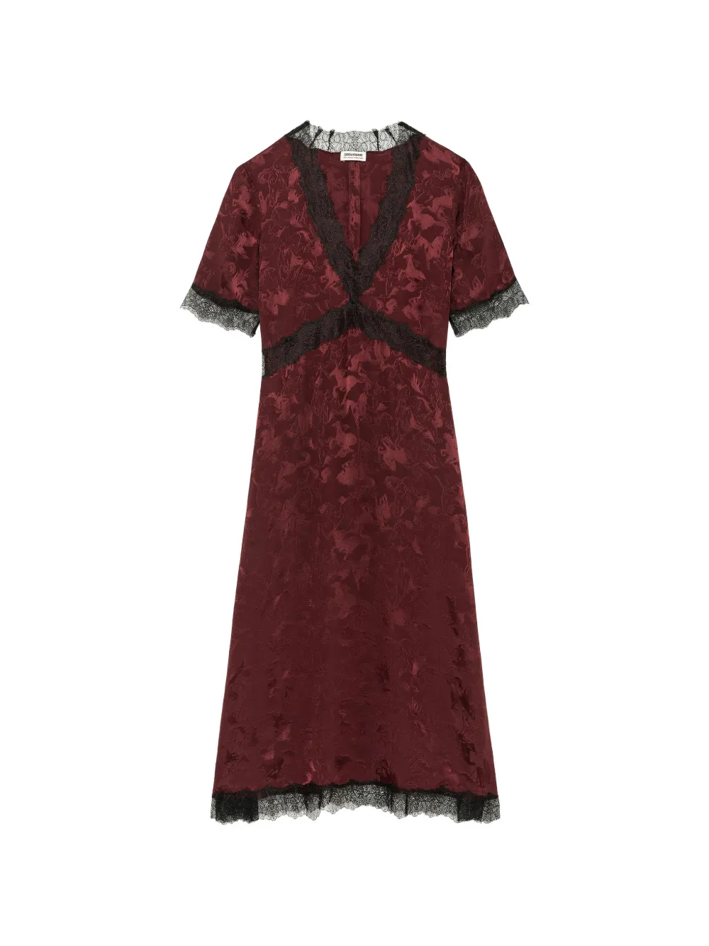 Zadig&Voltaire Redoxal jurk met paard-jacquard Rood