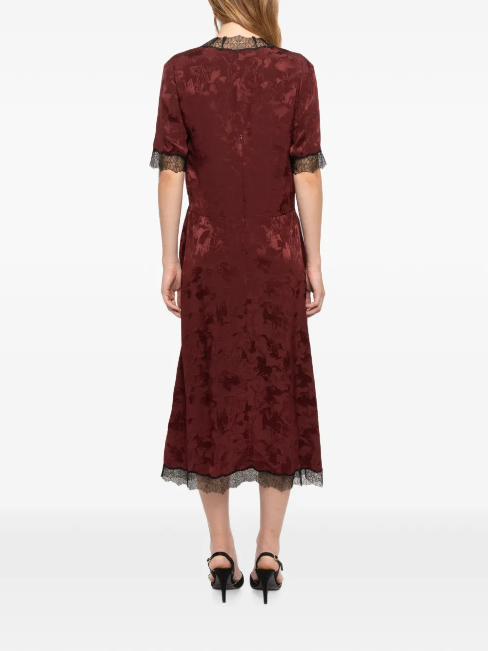 Zadig&Voltaire Redoxal jurk met paard-jacquard Rood
