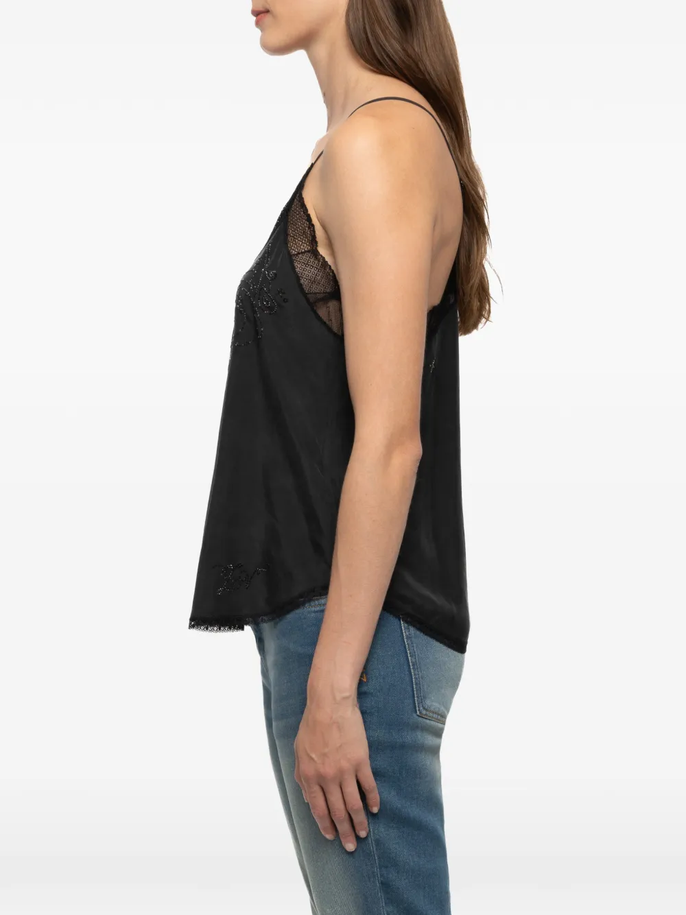 Zadig&Voltaire Christy hemd van 100% zijde Zwart
