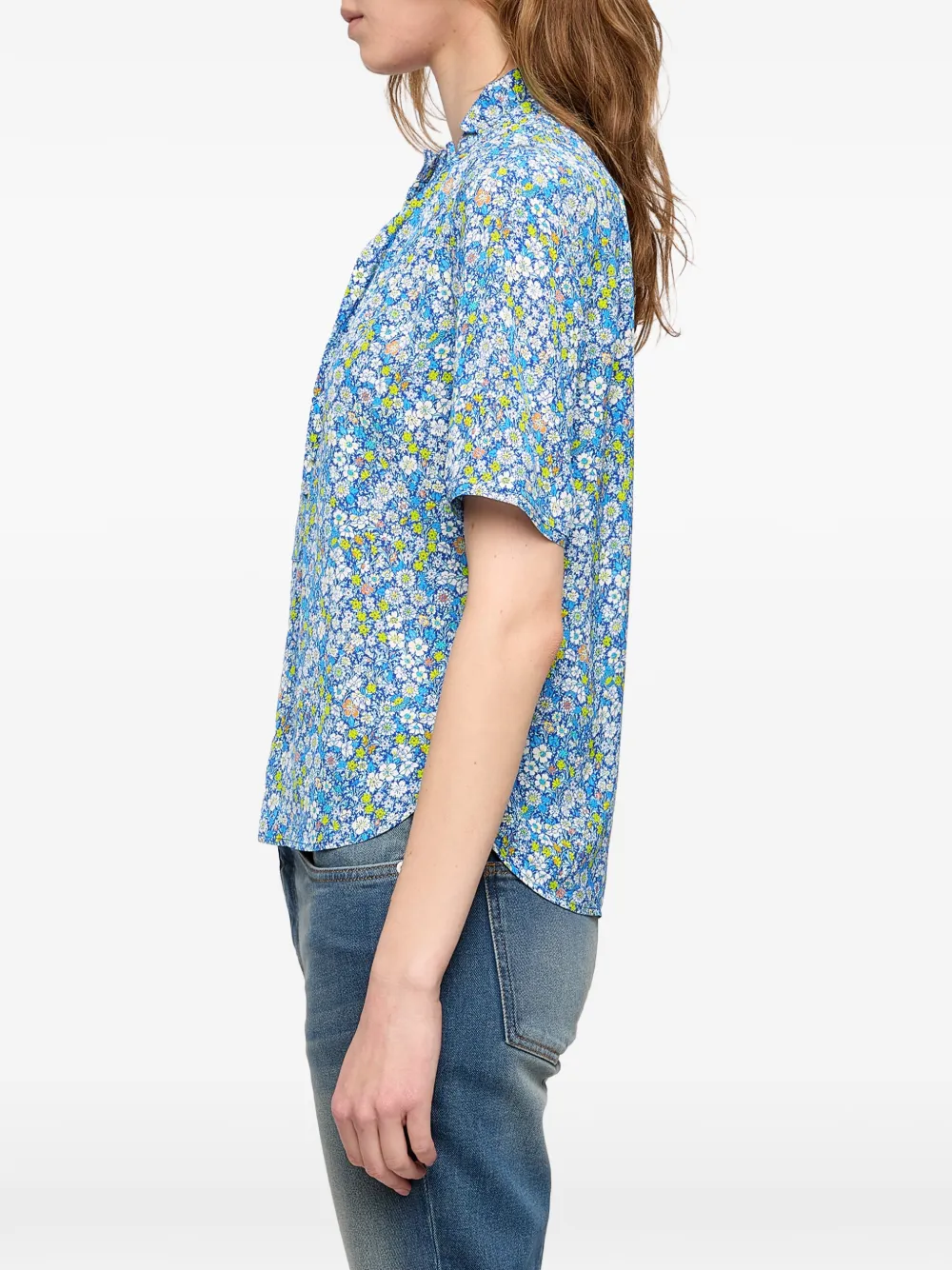 Zadig&Voltaire Topher blouse met bloemenprint Blauw