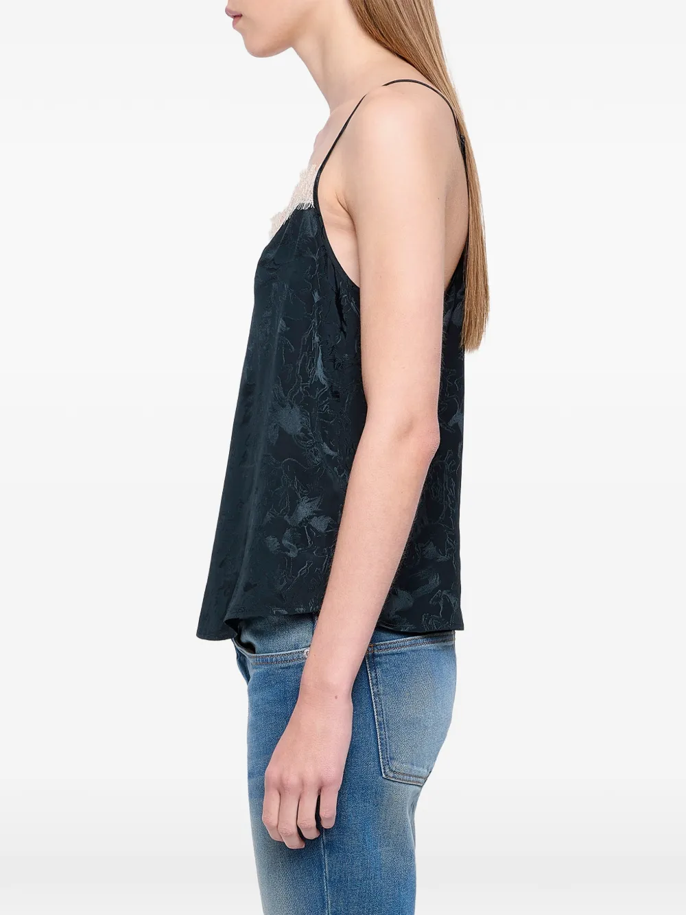 Zadig&Voltaire Cespa Jac hemd met paarden Groen