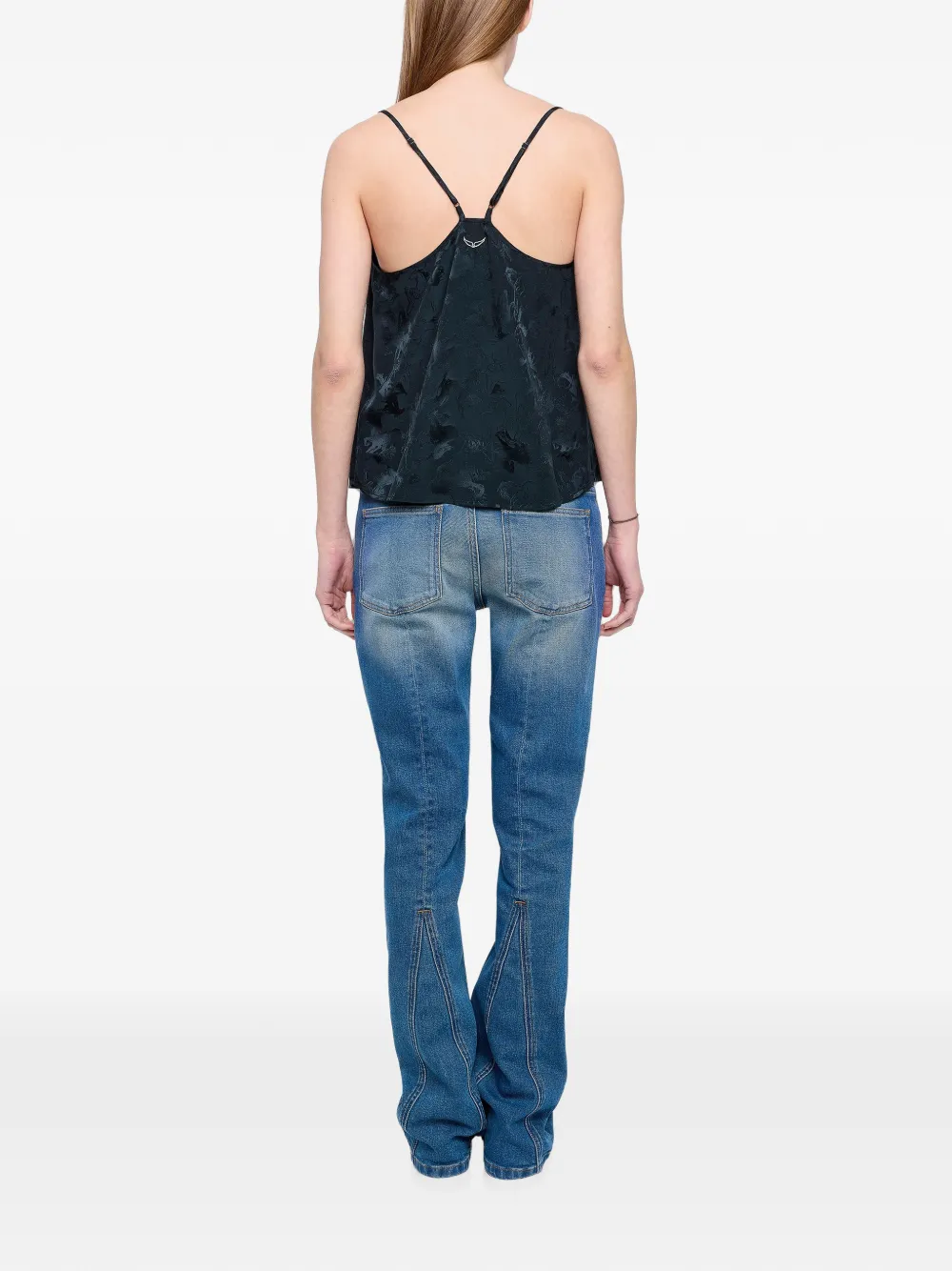 Zadig&Voltaire Cespa Jac hemd met paarden Groen