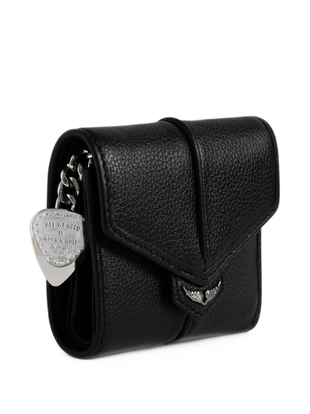Zadig&Voltaire Sunny trifold wallet Zwart