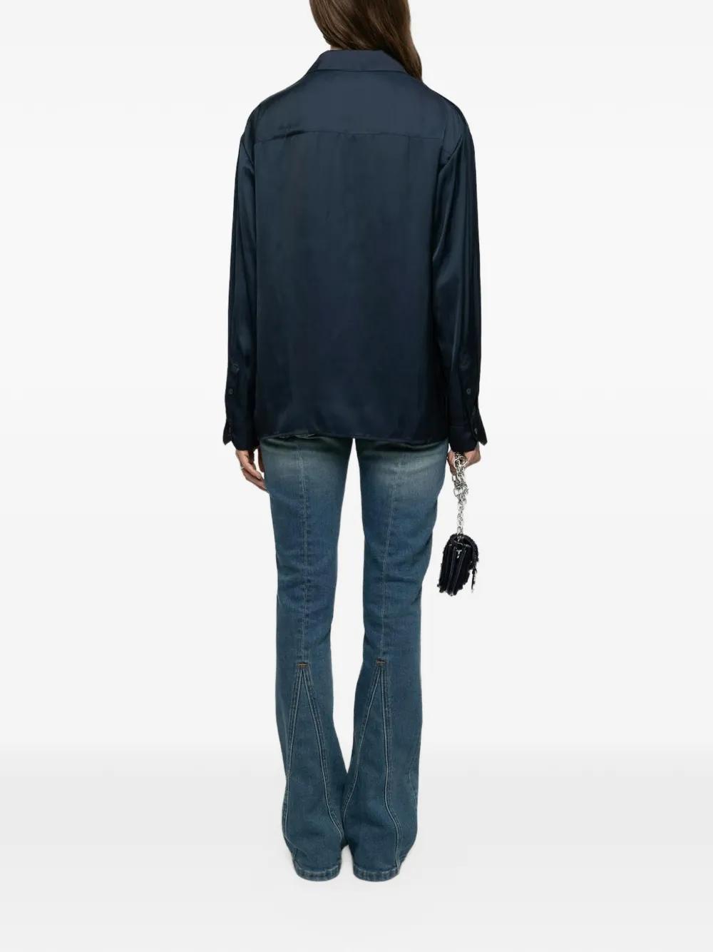 Zadig&Voltaire Tyrica satijnen blouse Blauw