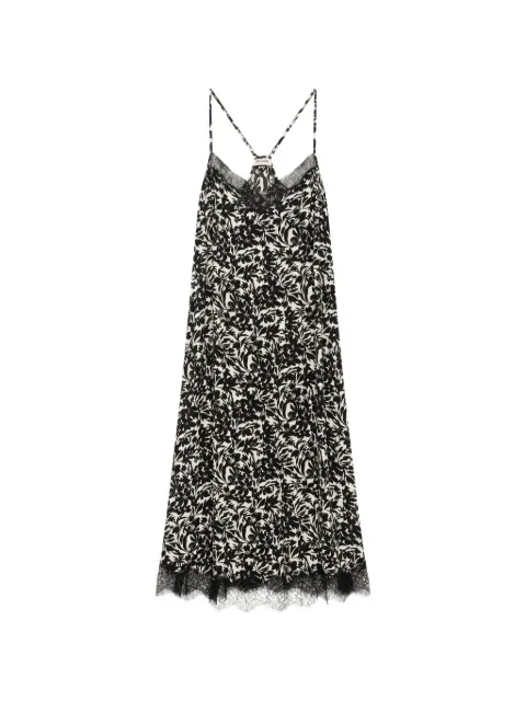 Zadig&Voltaire vestido midi Respa con motivo Soft Night Flowers