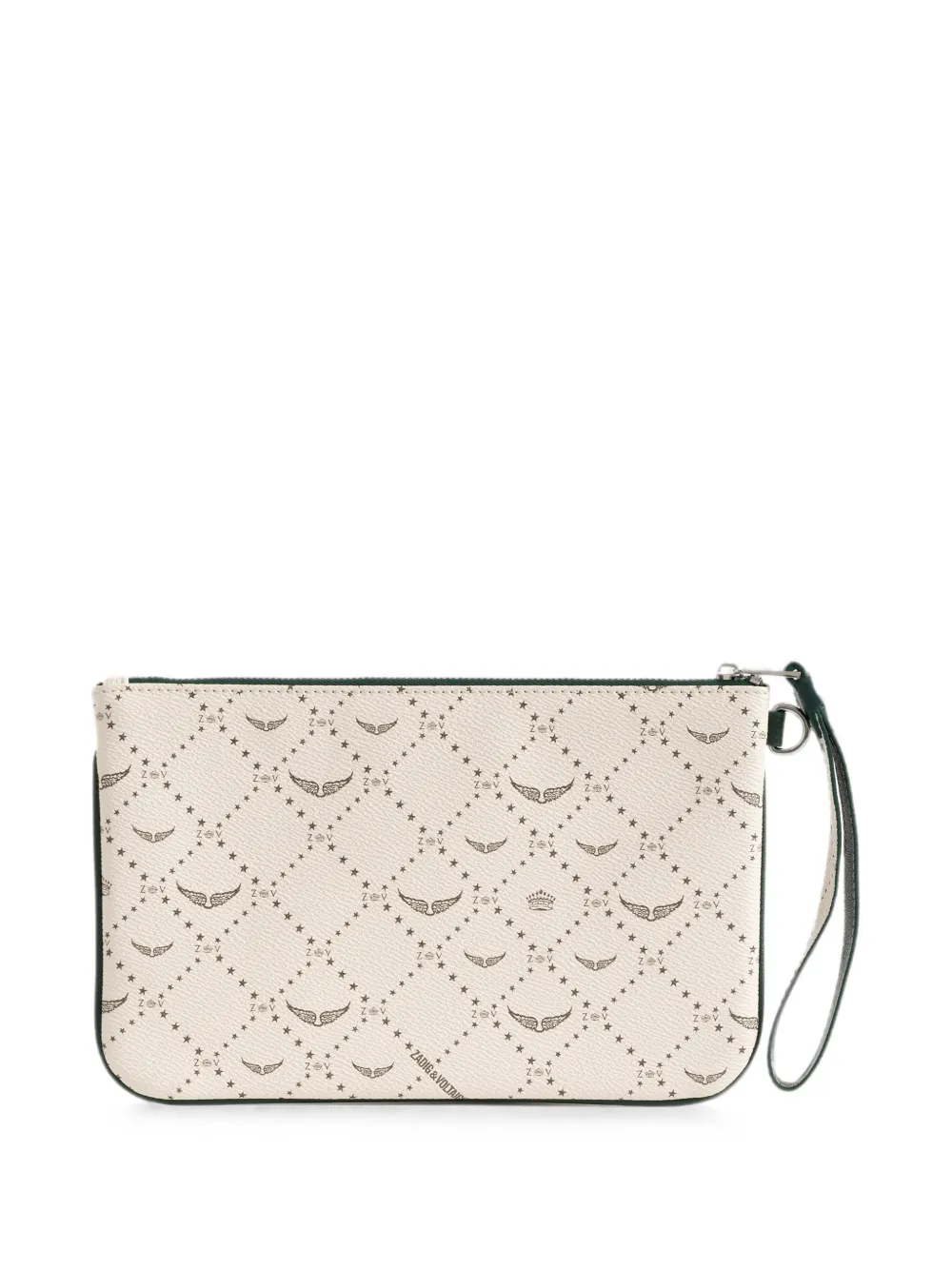 Zadig&Voltaire Buidel met logo-print Beige