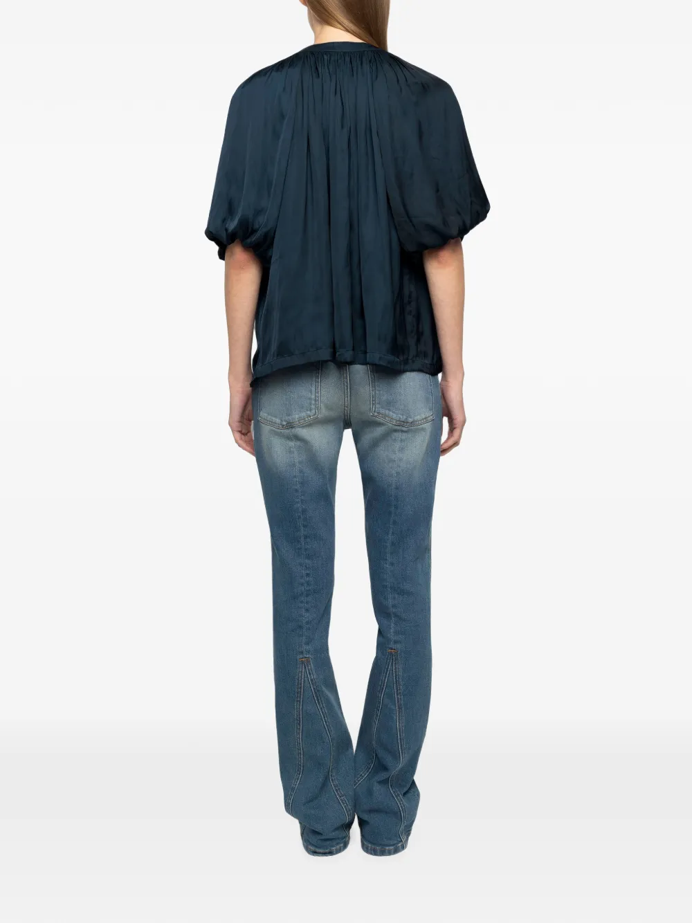 Zadig&Voltaire Teko satijnen blouse Blauw