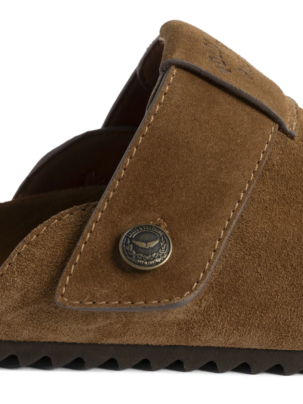 Zadig&Voltaire Santa Fe suède muiltjes Bruin