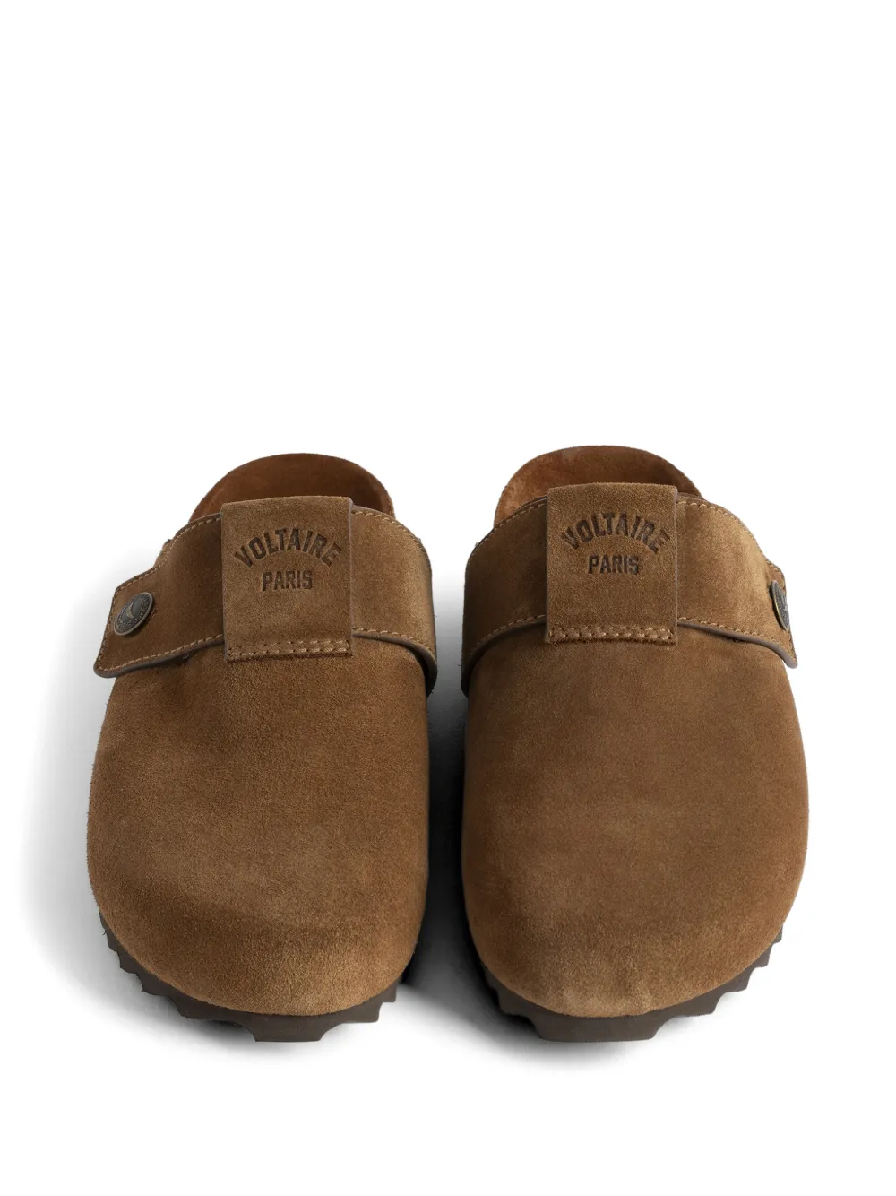 Zadig&Voltaire Santa Fe suède muiltjes Bruin