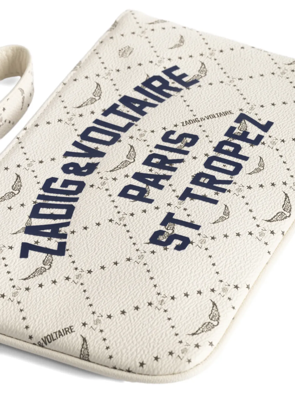 Zadig&Voltaire Resort St Tropez buidel met logoprint Beige