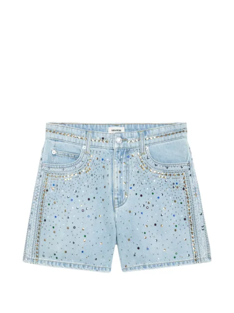 Zadig&Voltaire Sadys strass-embellished denim shorts