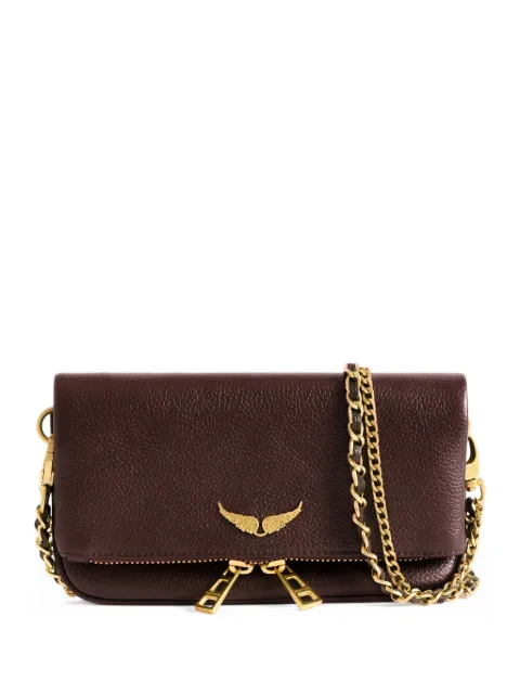 Zadig&Voltaire mini Rock grained leather clutch bag