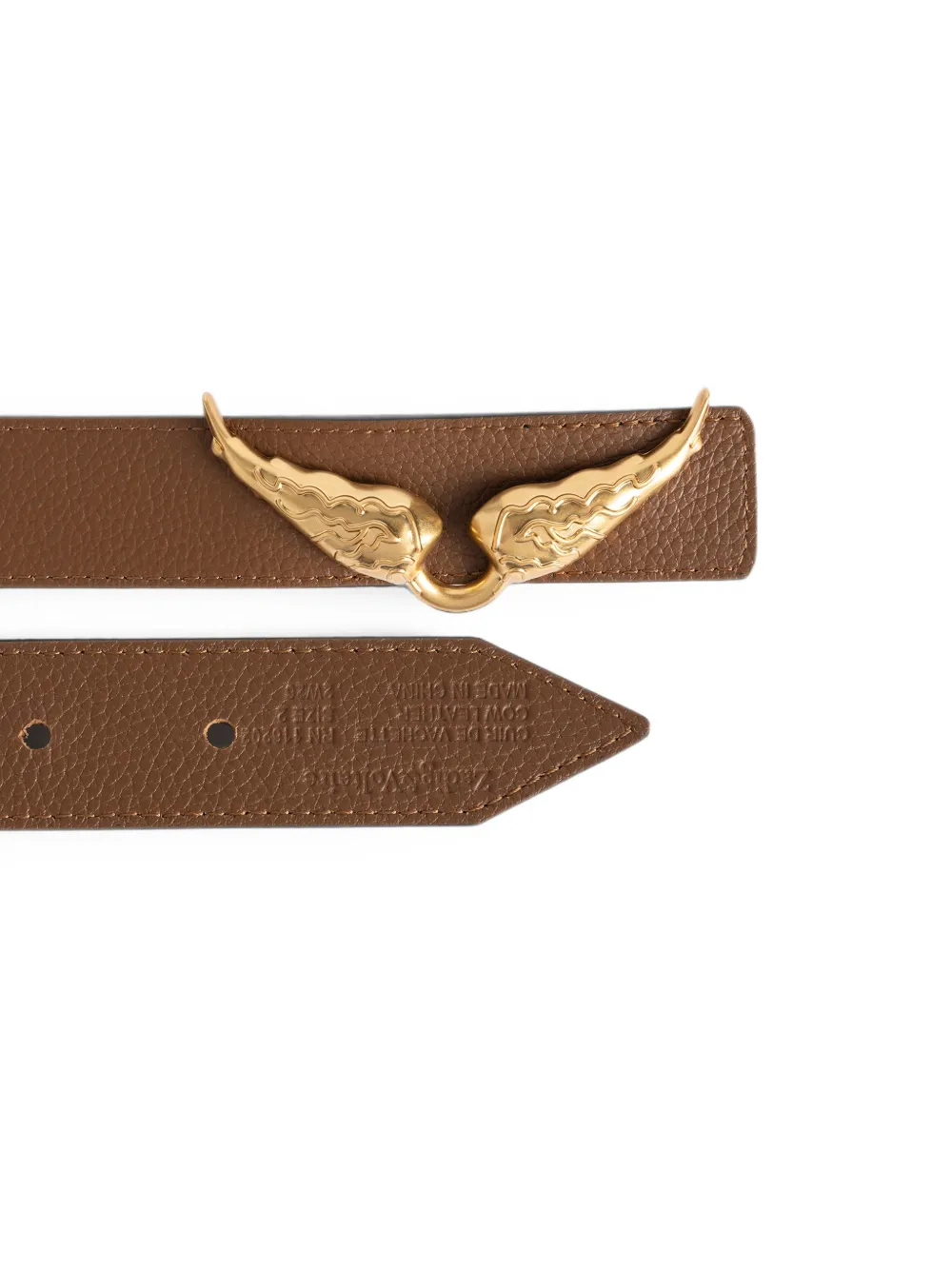 Zadig&Voltaire Rock omkeerbare GL-riem (30 mm) Bruin