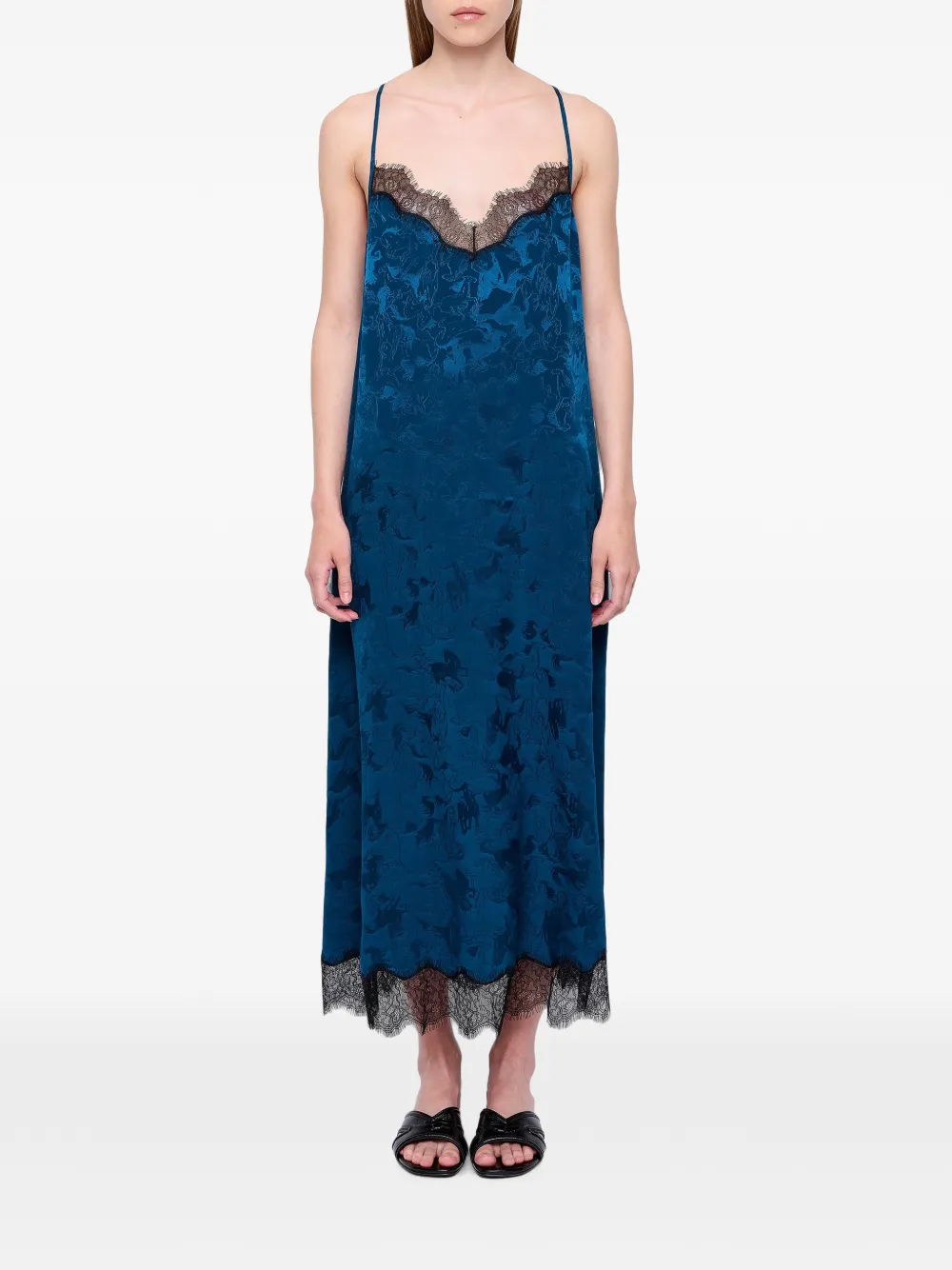 Zadig&Voltaire Respa Jac jurk met paarden Blauw