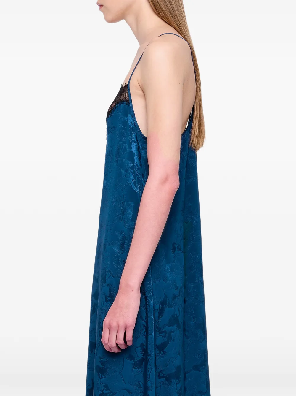 Zadig&Voltaire Respa Jac jurk met paarden Blauw