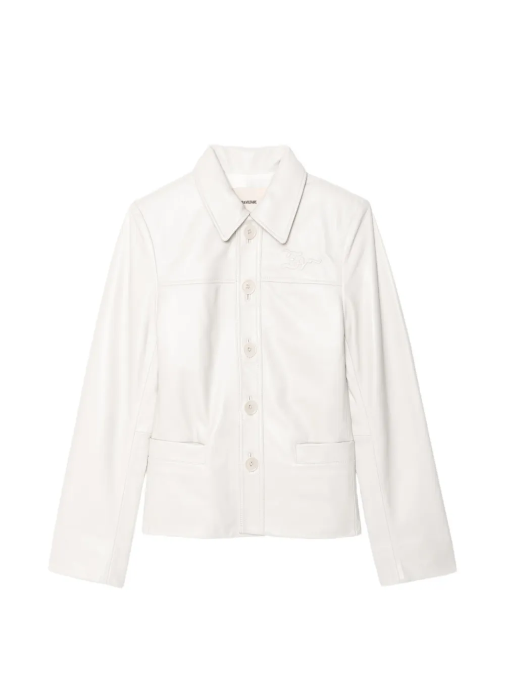 Zadig&Voltaire Liamys leather jacket - Bianco