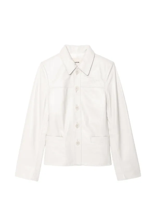 Zadig&Voltaire Liamys レザージャケット | ホワイト | FARFETCH JP