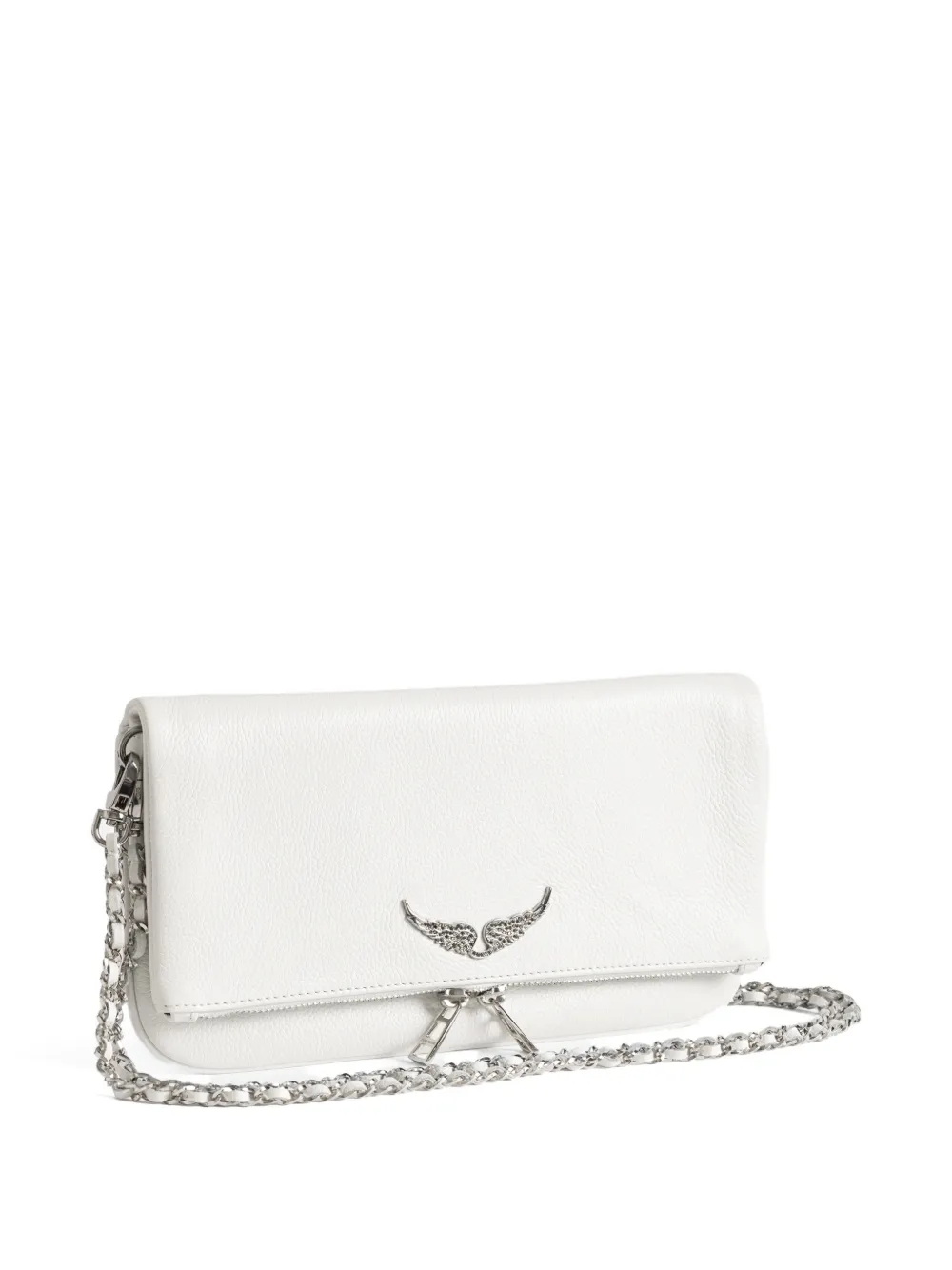 Zadig&Voltaire Rock leren clutch Wit