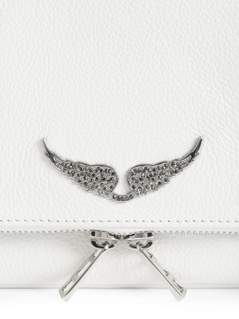 Zadig&Voltaire Rock leren clutch Wit