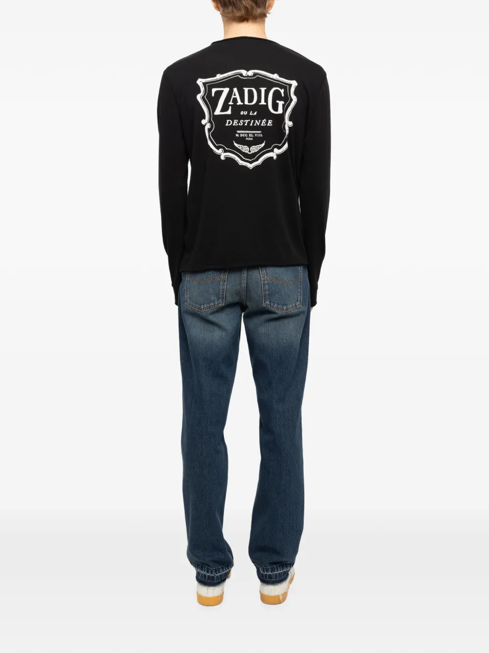 Zadig&Voltaire T-shirt met logoprint Zwart