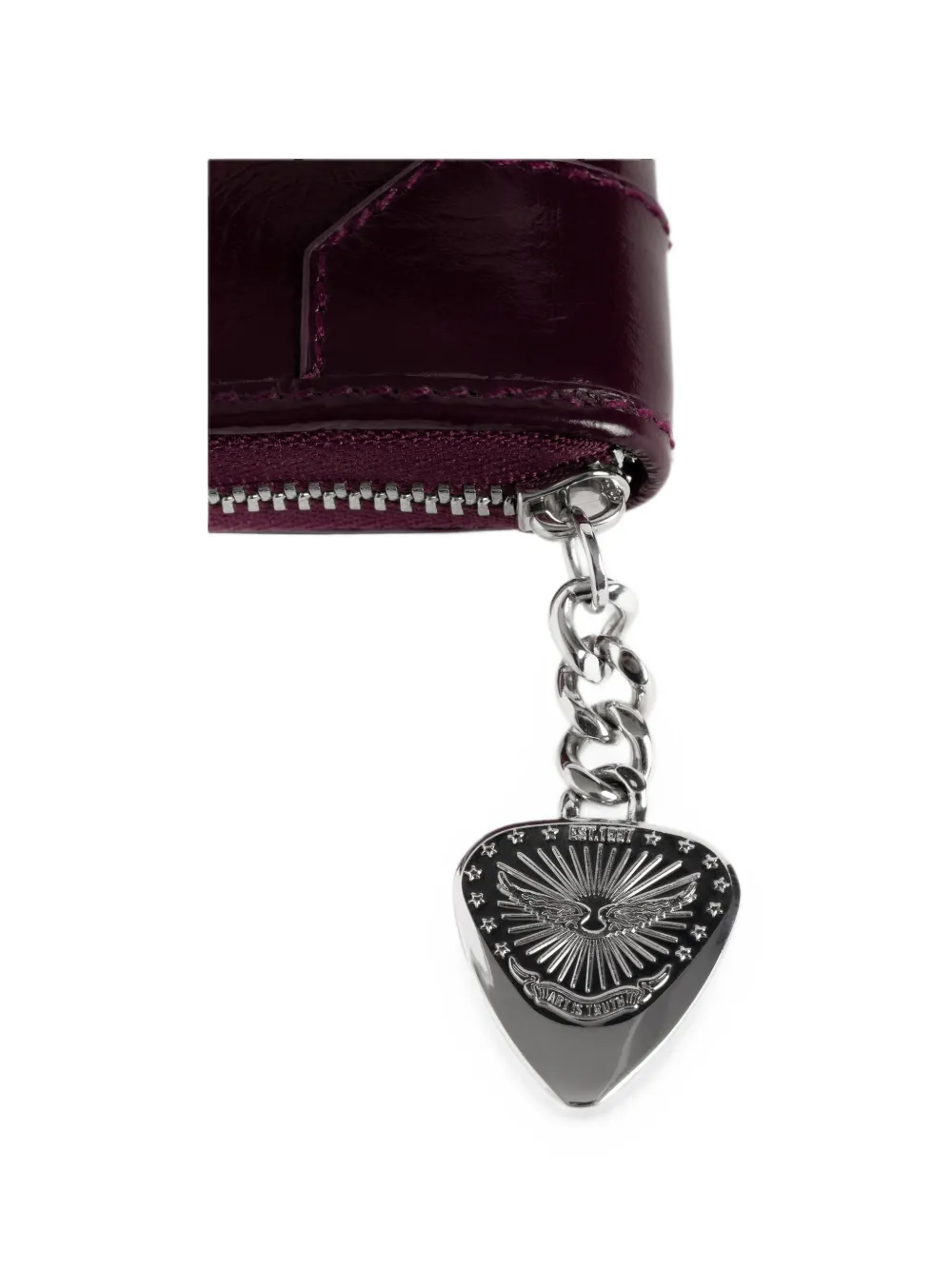 Zadig&Voltaire Sunny lakleren mini-portemonnee Paars