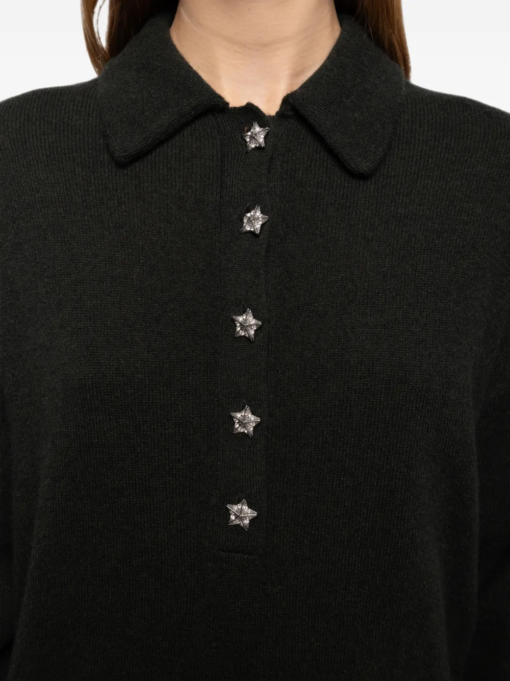 Zadig&Voltaire Soula trui van 100% kasjmier Groen