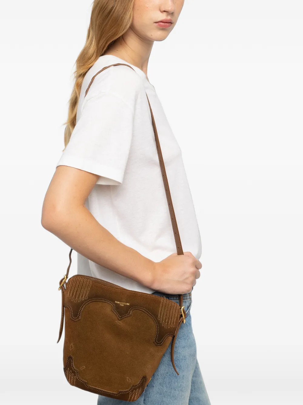 Zadig&Voltaire Baby Jane Western Used bag Bruin