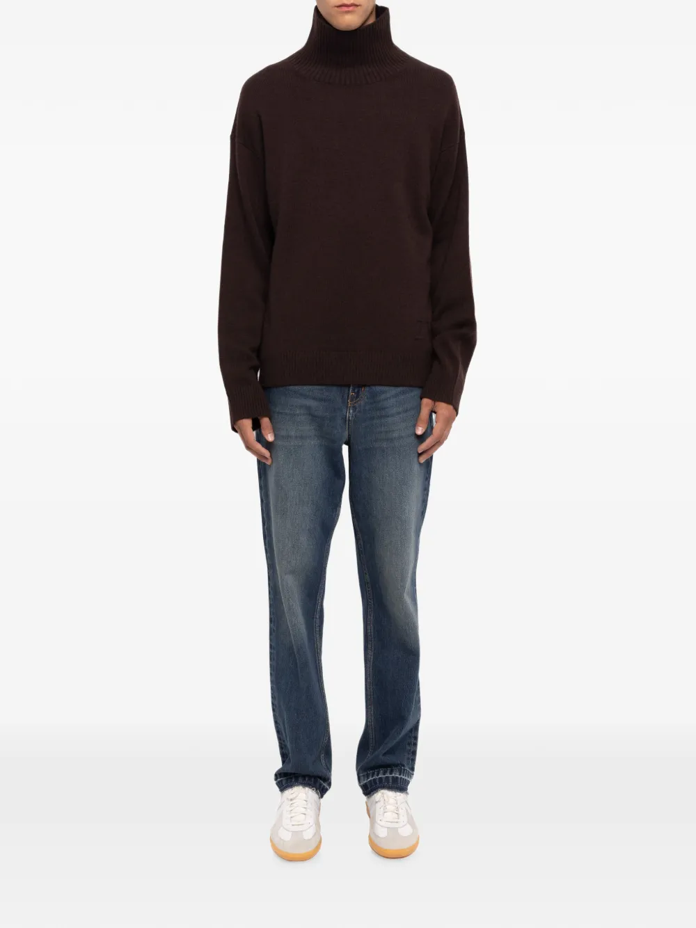 Zadig&Voltaire Nalmo trui van 100% merinowol Bruin