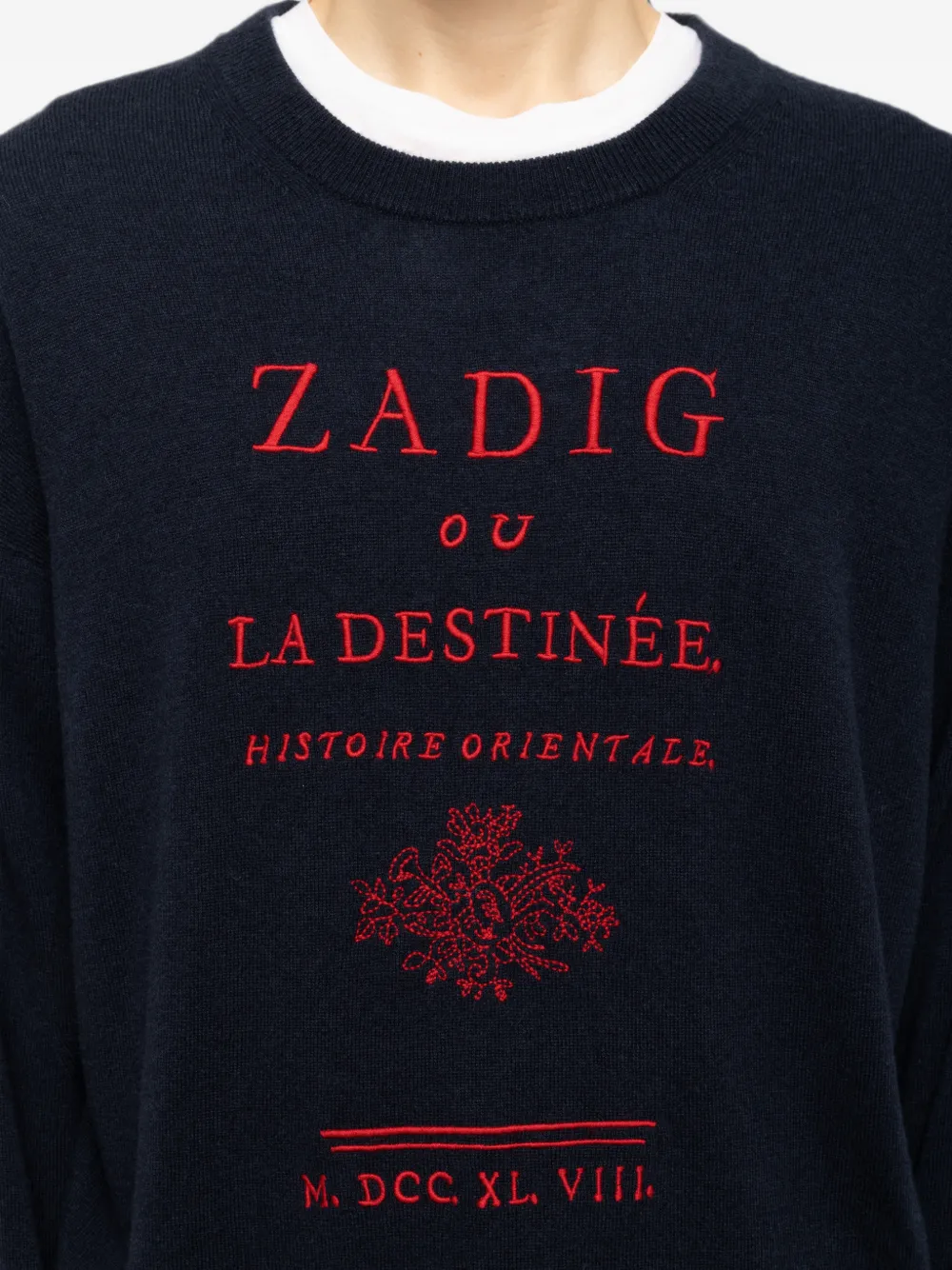 Zadig&Voltaire Marko trui met ronde hals Blauw