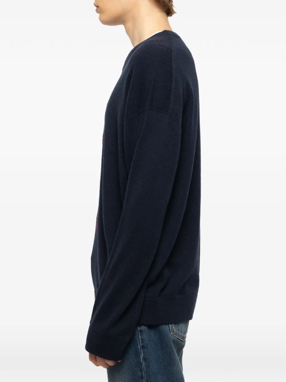 Zadig&Voltaire Marko trui met ronde hals Blauw