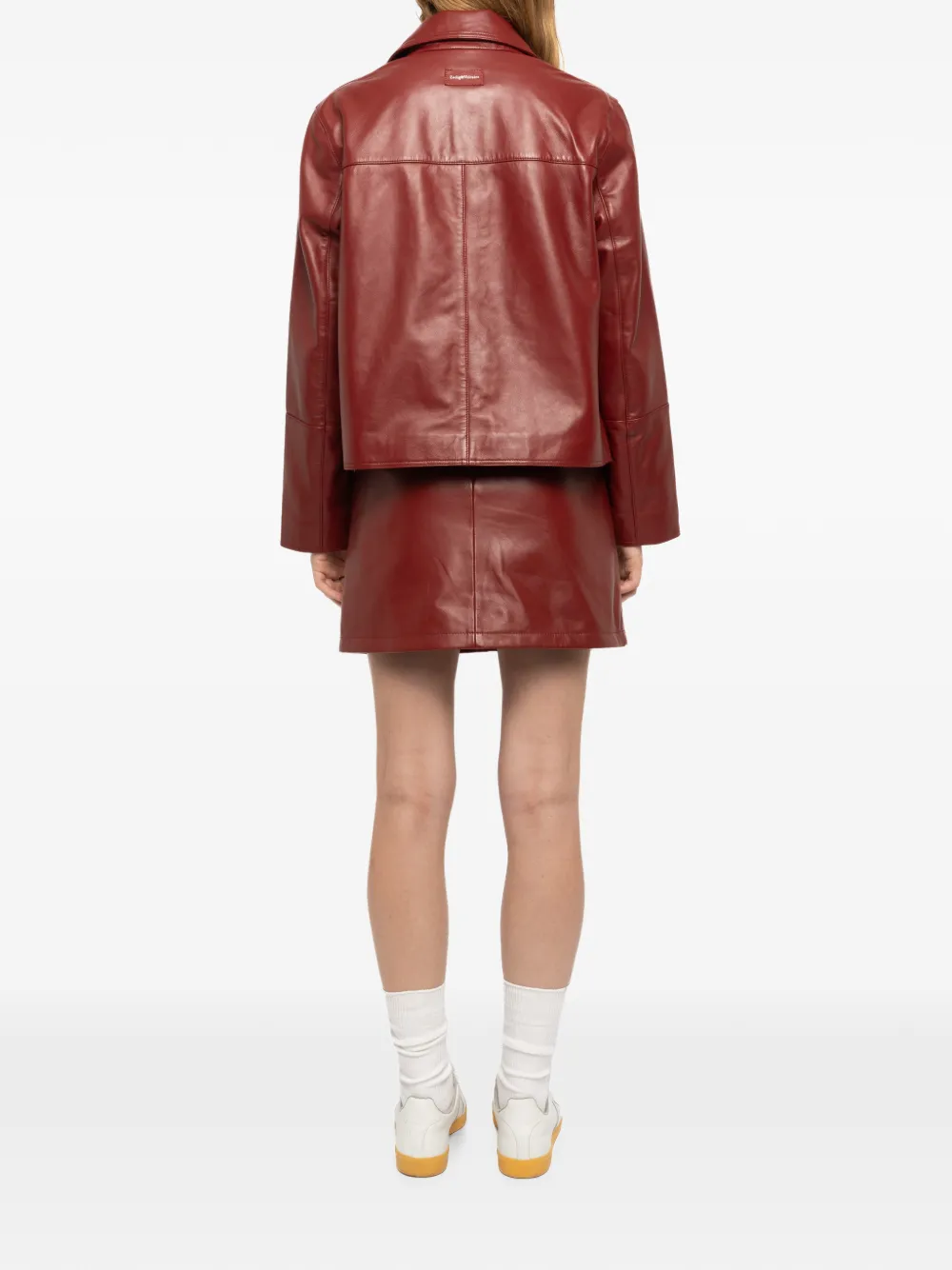 Zadig&Voltaire Leren jack Rood